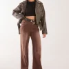 Acid Wash Wide Leg Jeans