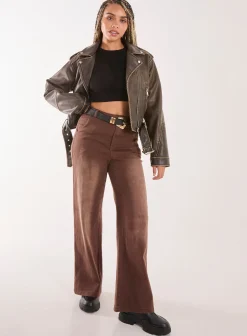 Acid Wash Wide Leg Jeans