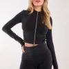 Active Rib Double Zip Top