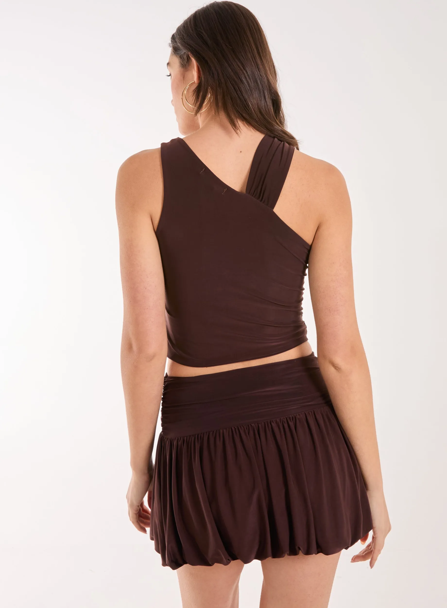 Asymmetric Strap Crop Top