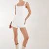 Back Detail Broderie Playsuit
