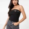 Belted Bandeau Top