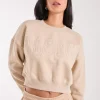 Boston Silk Detail Crop Sweater
