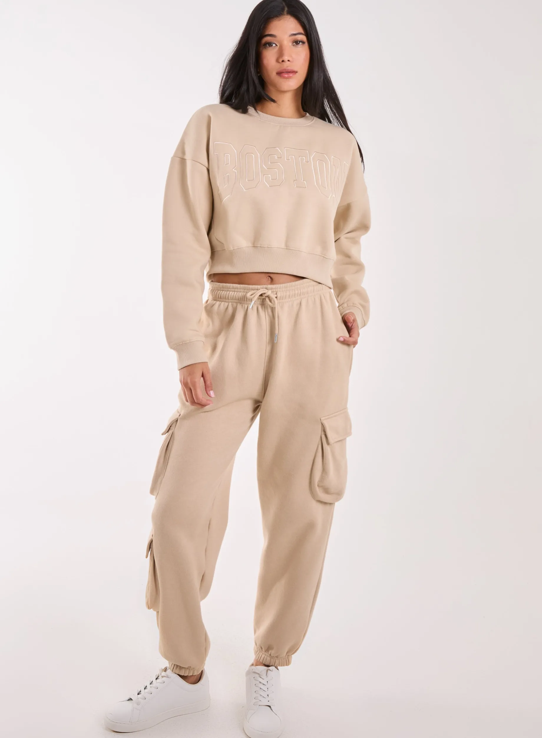 Boston Silk Detail Crop Sweater