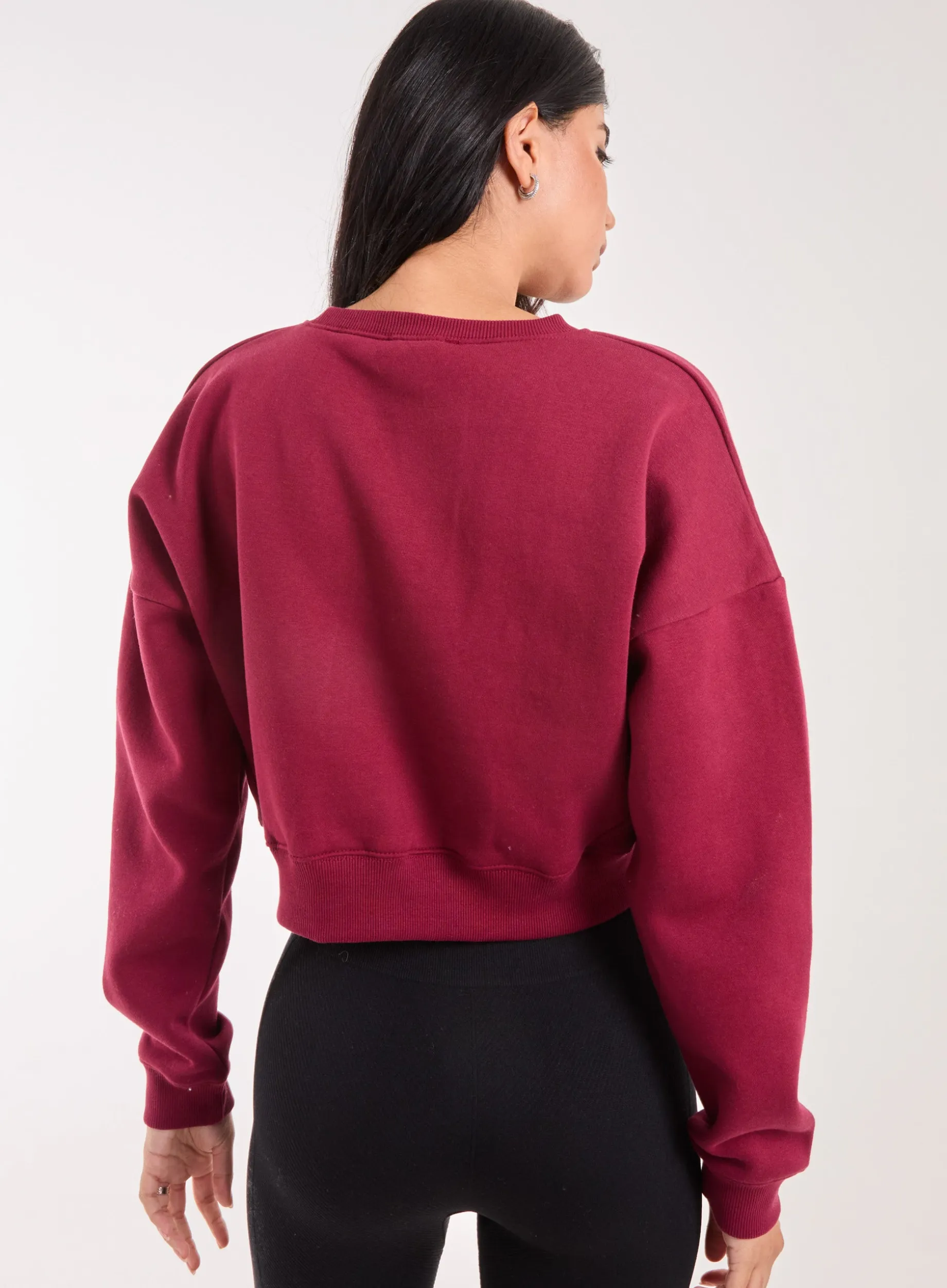 Boston Silk Detail Crop Sweater