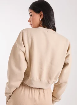 Boston Silk Detail Crop Sweater