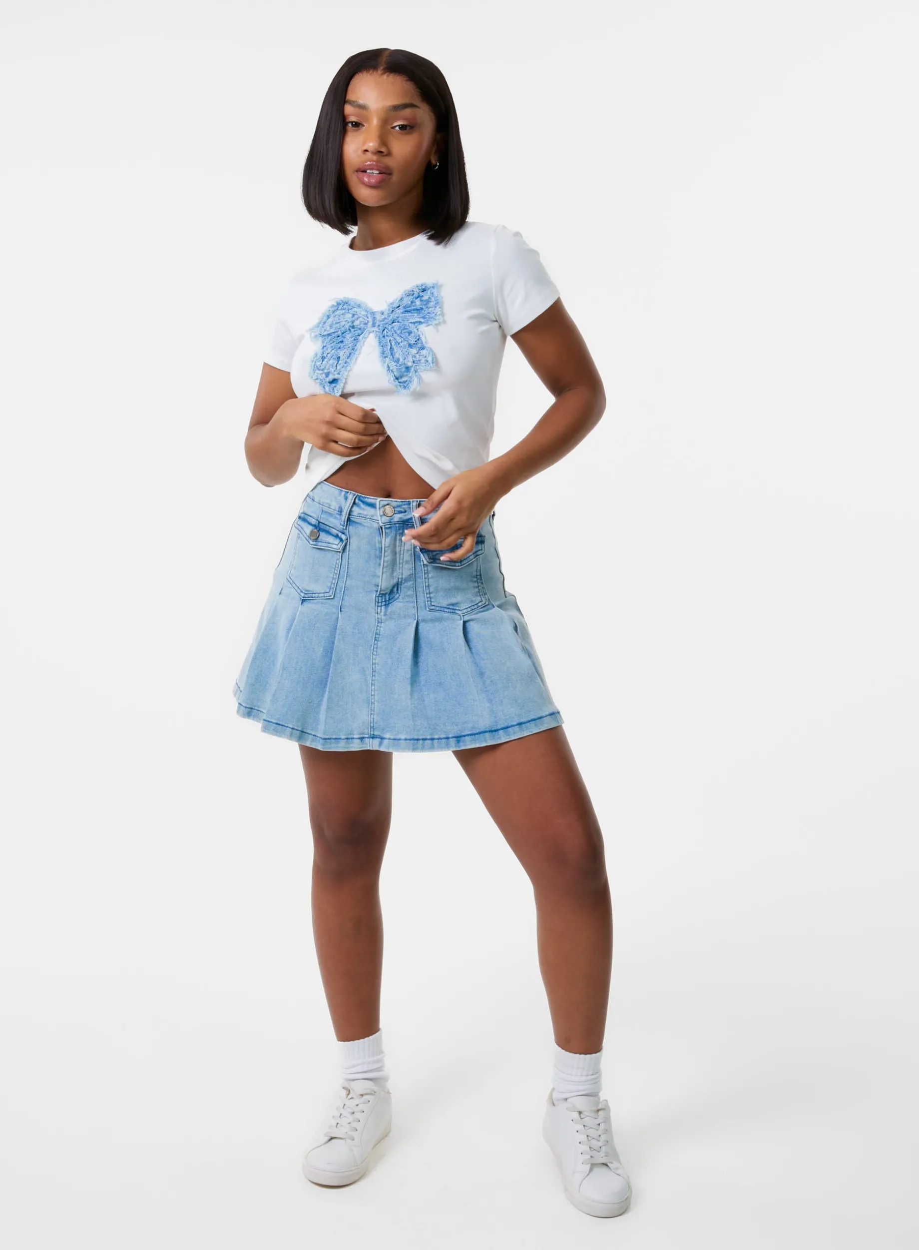 Bow Patchwork T-Shirt