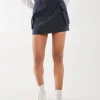 Boxer Style Utility Mini Skirt