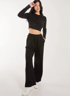 Brushed Long Sleeve Cardigan