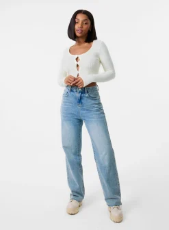 Brushed Rib Bow Top