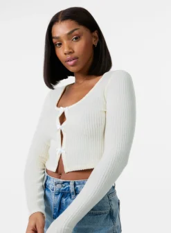 Brushed Rib Bow Top