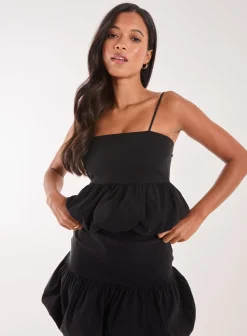 Bubble Hem Strappy Top