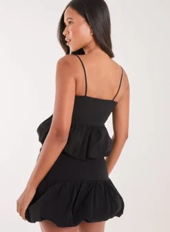 Bubble Hem Strappy Top