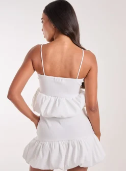 Bubble Hem Strappy Top