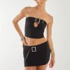 Buckle Detail Bandeau Top