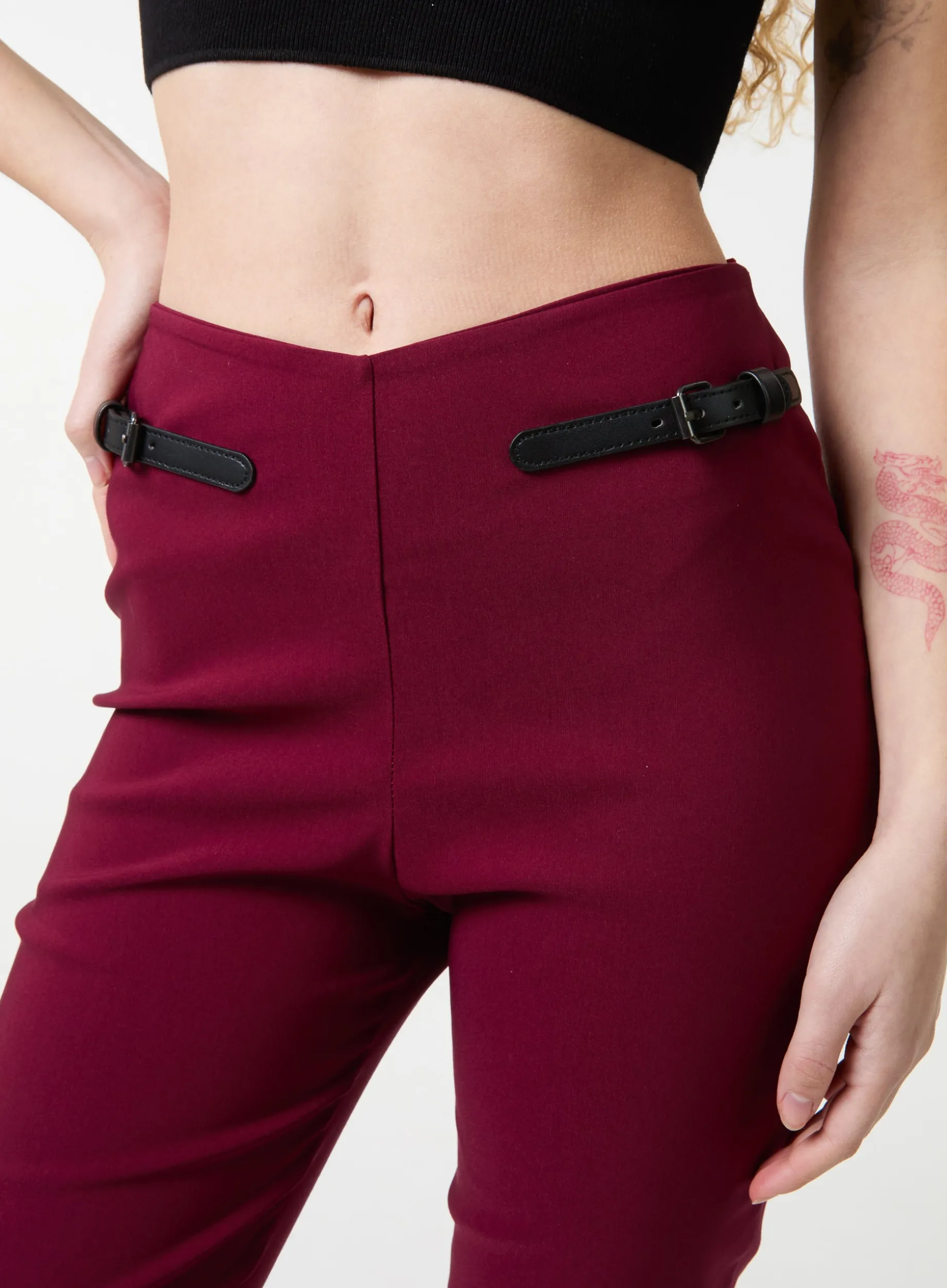 Capri Pants With Belts