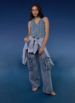 Casual Pocket Cargo Jeans