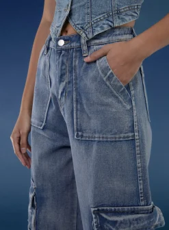 Casual Pocket Cargo Jeans