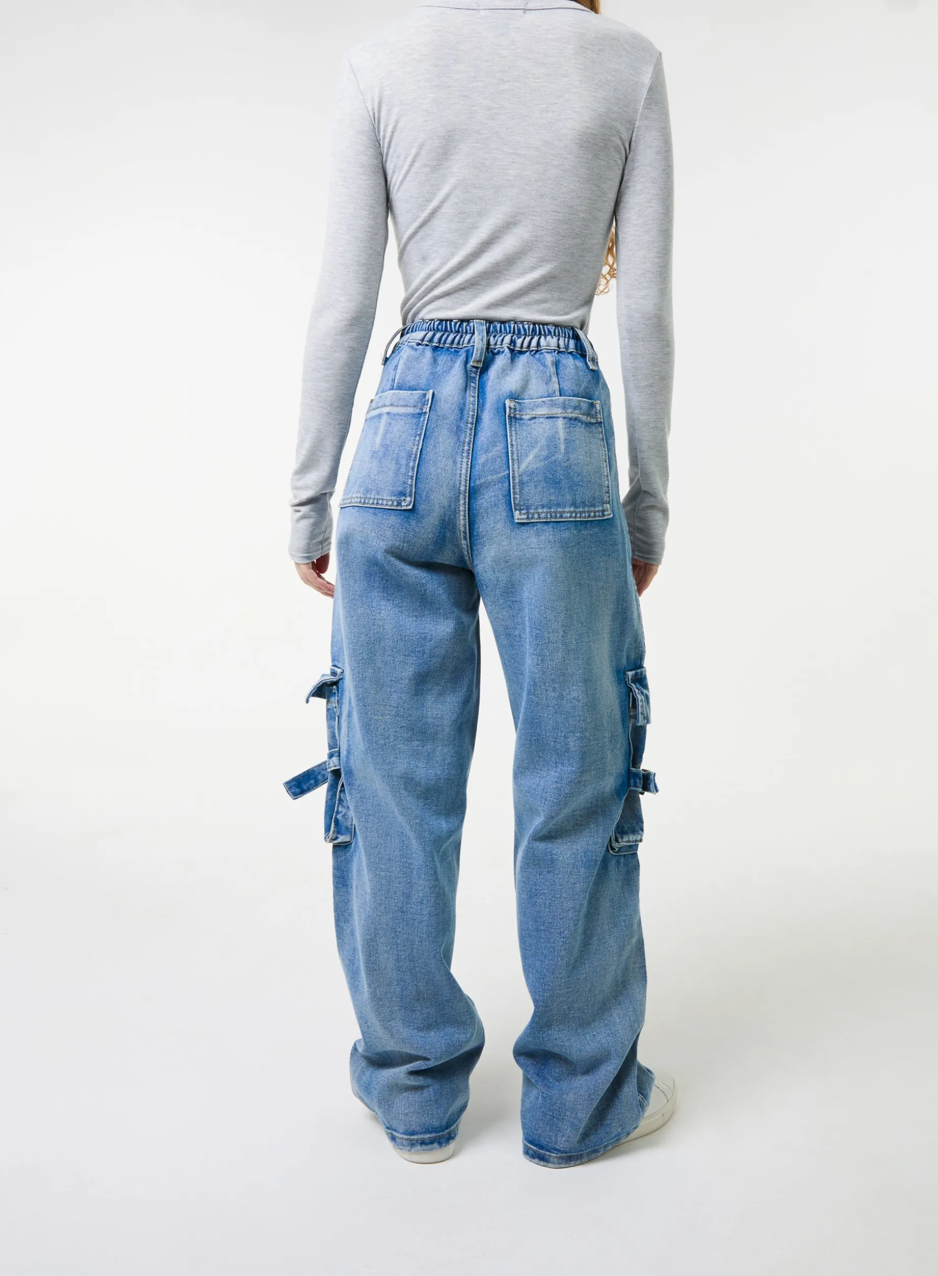 Casual Pocket Cargo Jeans