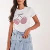 Cherry Embellished T-Shirt