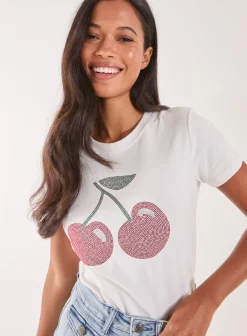 Cherry Embellished T-Shirt