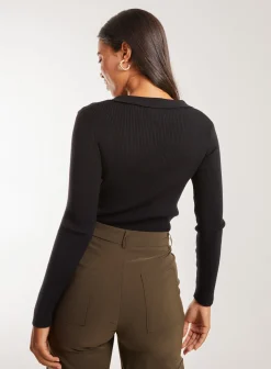 Collared Knitted Jumper