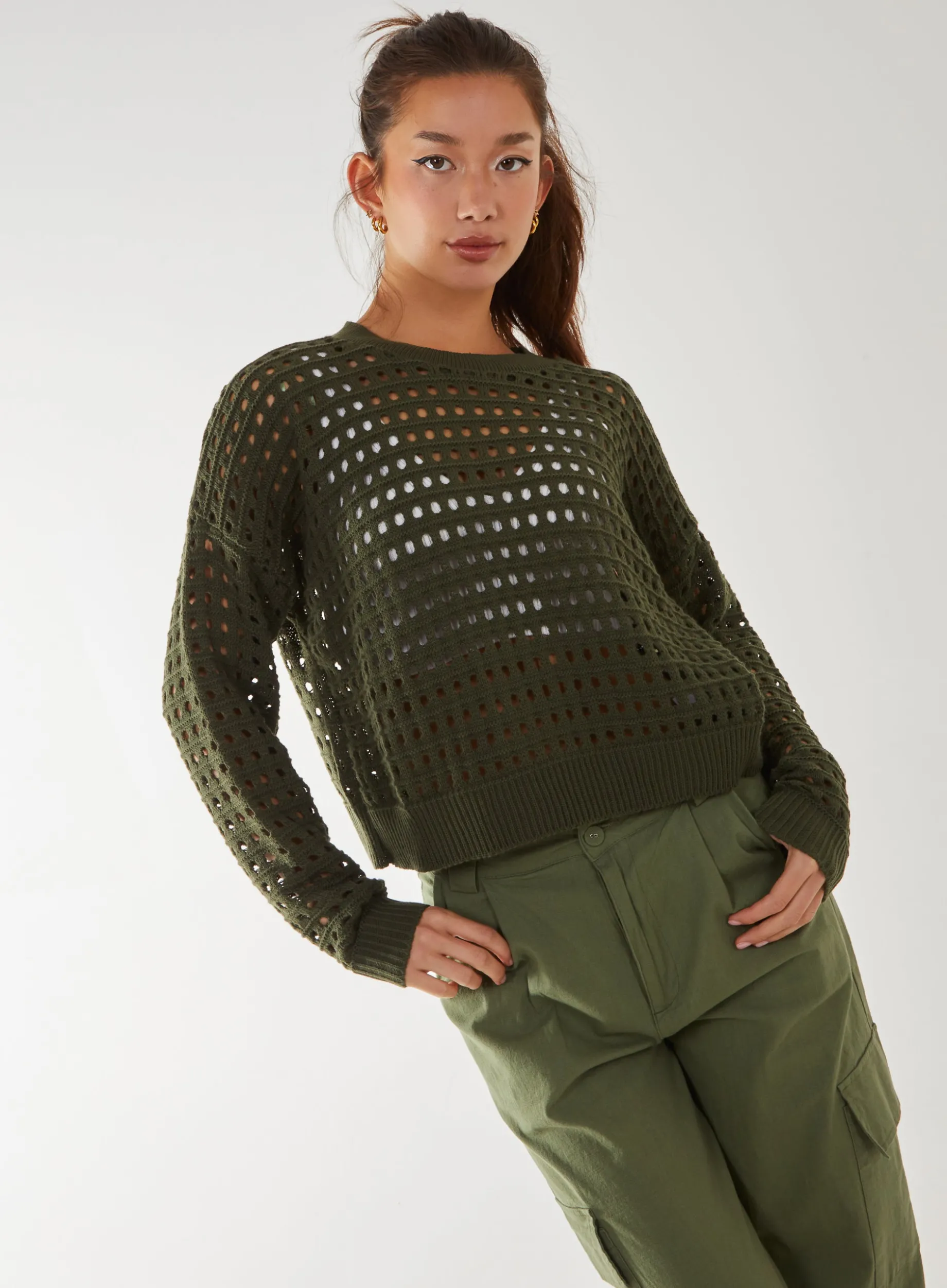 Crochet Knitted Sweater