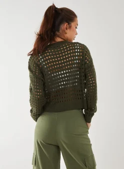 Crochet Knitted Sweater