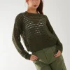 Crochet Knitted Sweatshirt