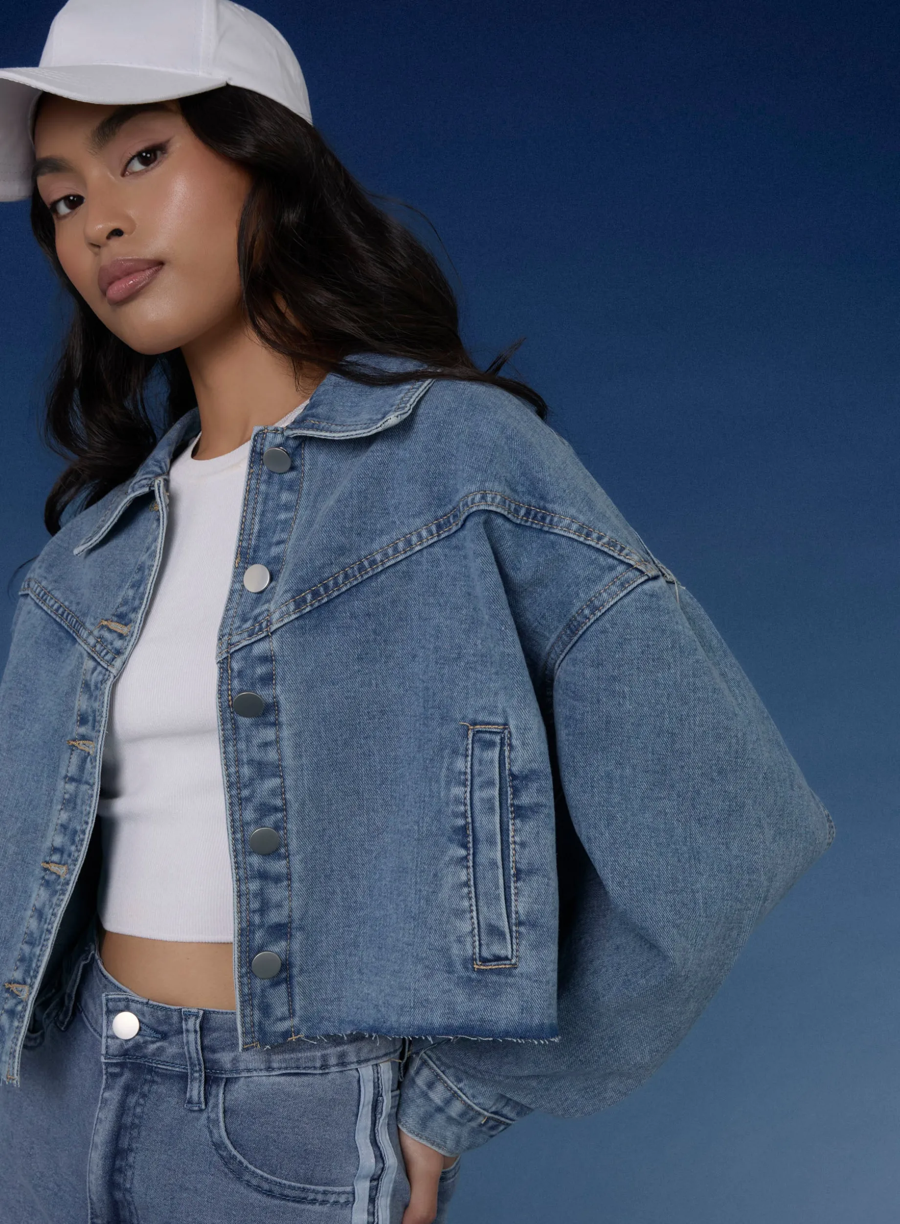 Cropped Denim Jacket