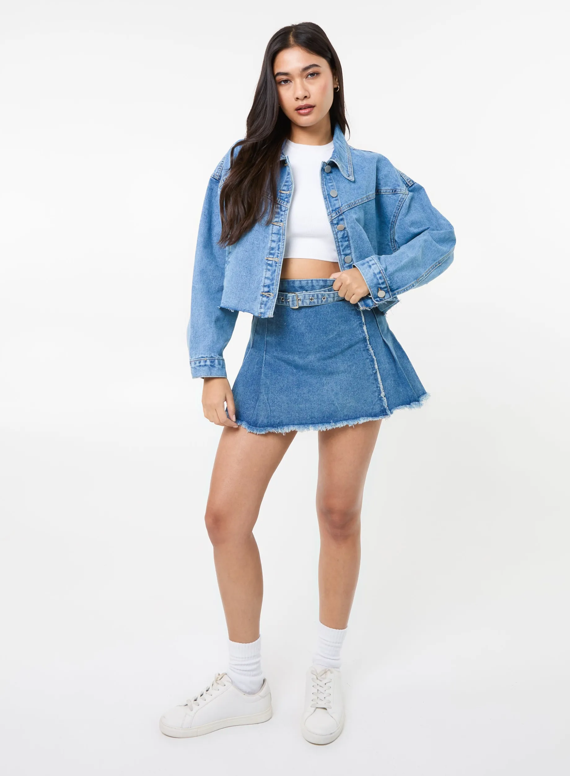 Cropped Denim Jacket