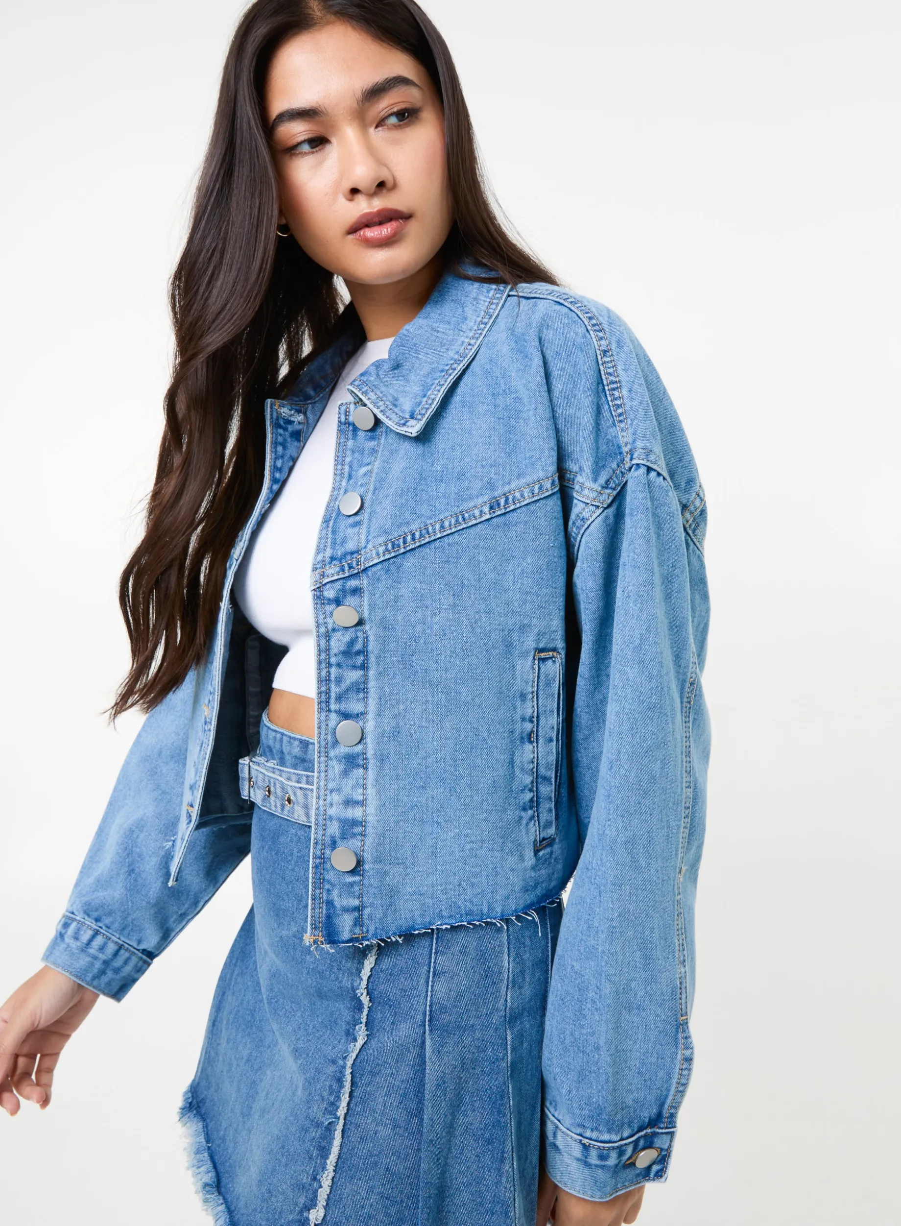 Cropped Denim Jacket