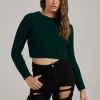 Cropped Knit Jumper