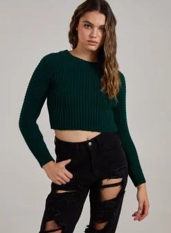 Cropped Knit Jumper