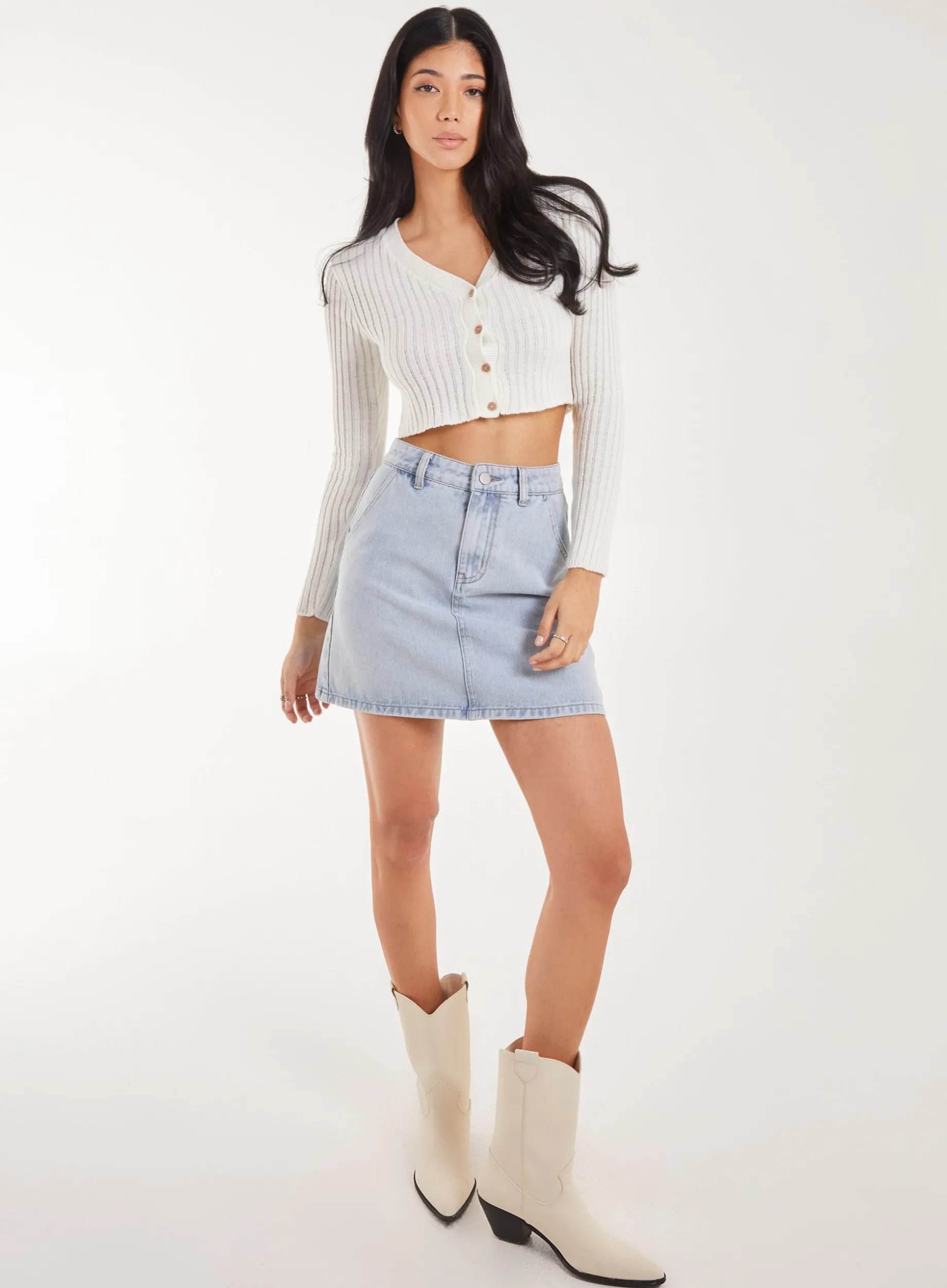 Denim Mini Skirt