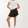 Double Fold Over Mini Skirt