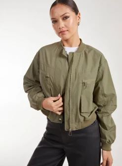 Double Pocket Classic Bomber Jacket
