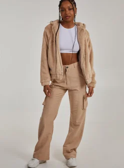 Faux Fur Zip Jacket