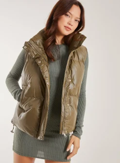 Faux Leather Gilet