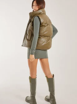 Faux Leather Gilet