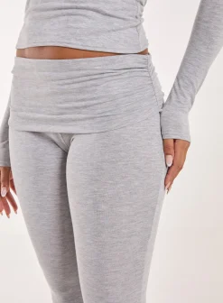 Fold Over Waist Lounge Flares
