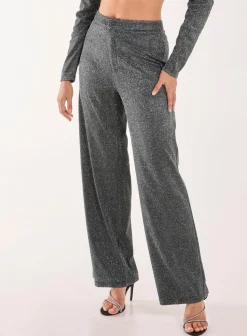 Glitter High Waisted Trousers