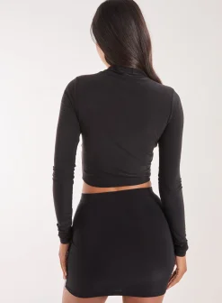 Graphic Silhouette Long Sleeve Top