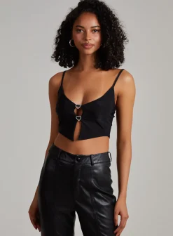 Heart Diamante Cami Top