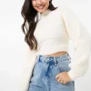 High Neck Knitted Jumper