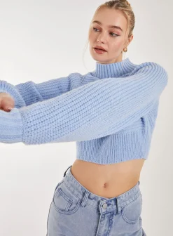 High Neck Knitted Jumper
