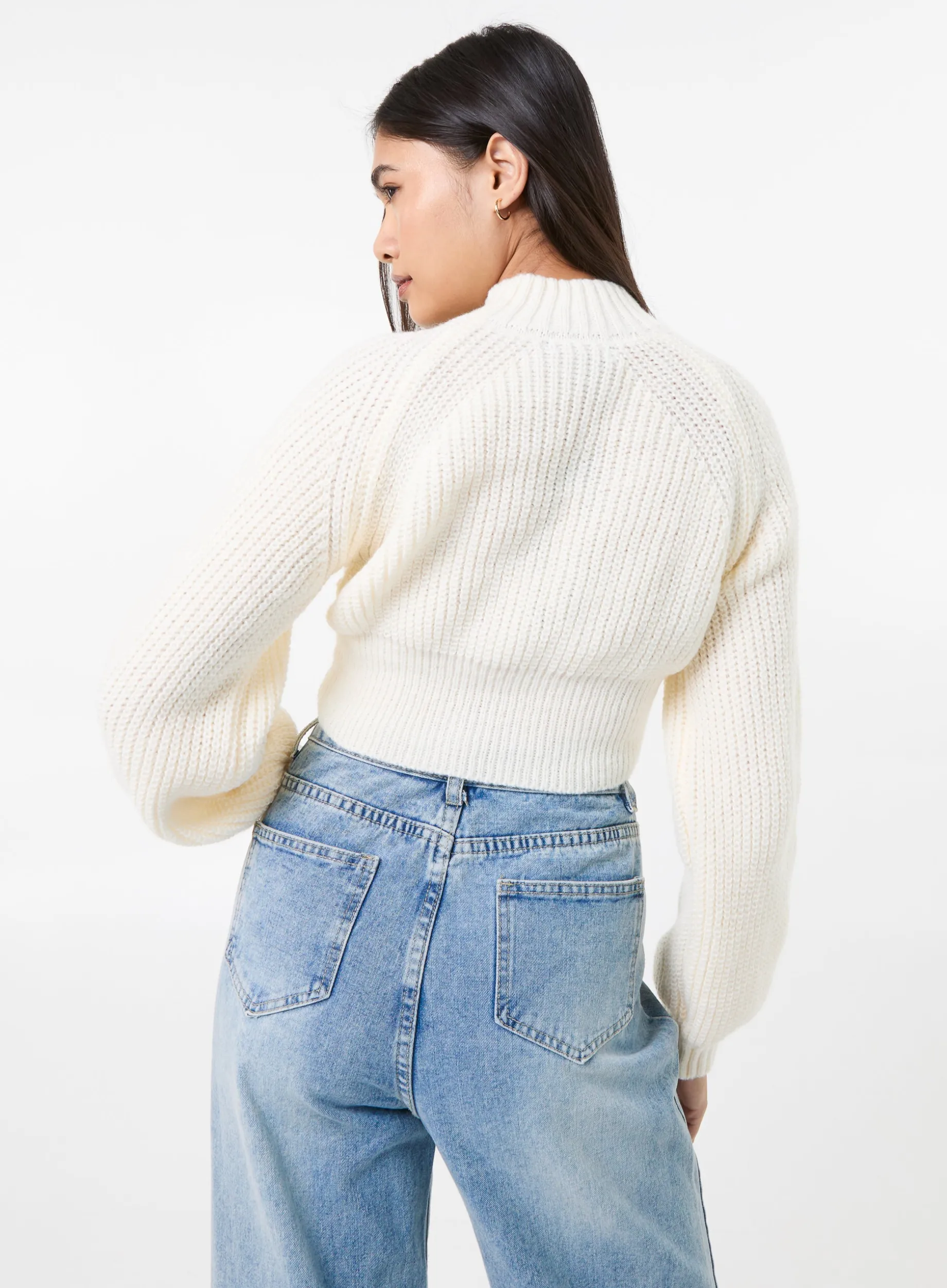 High Neck Knitted Jumper
