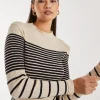 High Neck Mixed Stripe Jumper