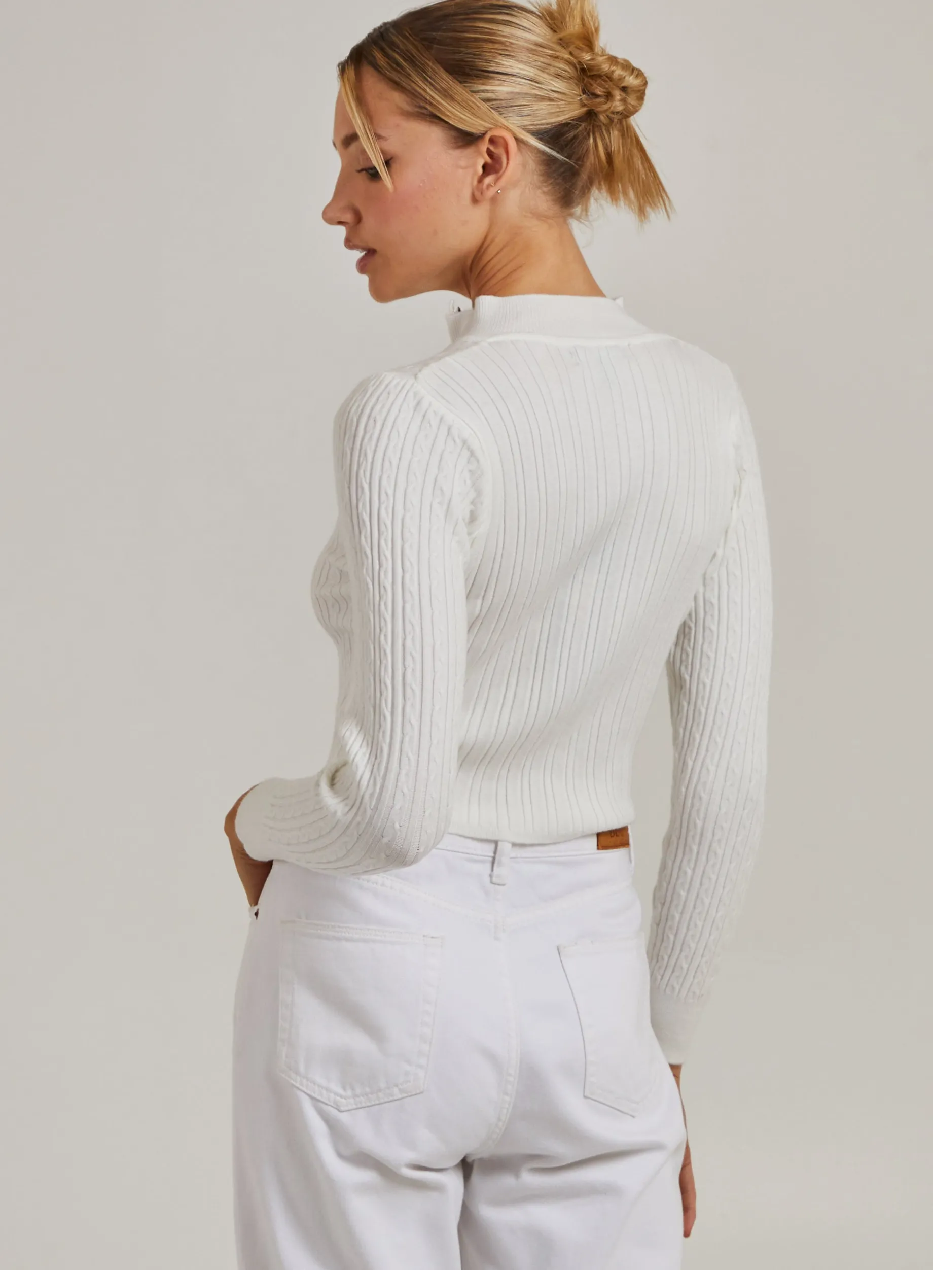 High Neck Zip Jumper