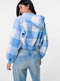 Hooded Drawstring Fleece Jacket